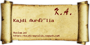 Kajdi Aurélia névjegykártya
